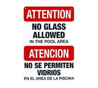 Attention Please Lock Gate Behind You Upon Entering And Exiting Sign, Pool Safety Signs 8x12 Inch
