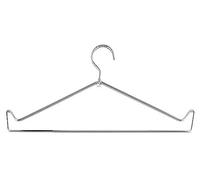ATTENUTECH Radiation Lead Apron Hangers, Chrome, Heavy Duty Silver Metal Hanger Metal Hanger (Open)