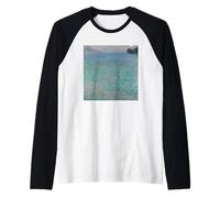 Attersee by Gustav Klimt (1900) Raglan Baseball Tee