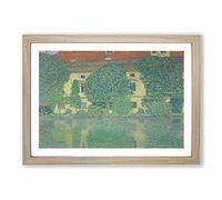 Attersee Iii by Gustav Klimt Framed Print | A2 Oak Framed Wall Art | Ready to Hang | Modern Historical Picture | Living Room Bedroom Lounge Office