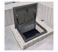 Attic Access Door, Cellar Door Cover Aluminum Alloy Material for Attic, Balcony, Basement, Escape Routes, Inspection Wells(55x55-60x60-66x66 cm)
