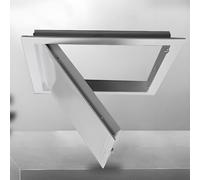 Attic Access Hatch Panels with Lock, Access Panel with Aluminum Alloy Frame Heavy, 5.9-31.4in Ceiling Inspection Hatch for Shower Room, Residential, Attic(Grey,60x60cm/23.6x23.6in)