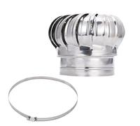 Attic Exhaust Fan Roof 304 Stainless Steel, Non Power Roof Ventilator, Non-Powered Wind Cap, It Turns When The Wind Blows, Suitable for Houses, Factories, Farms(450mm[ 17.72 in ])