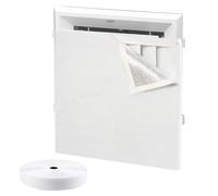 Attic Fan Shutter Cover - Universal Ceiling Blind Insulated Guard, Foam Air Leakage Protector Insert, Ventilation Draft , Cold Season Indoor Climate Control Solution Lower Electricity Costs House