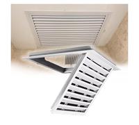 Attic Gable Vent Cover with Screen 18-28 Inch Aluminum Soffit &Access Panel Return Air Grille for Interior Doors Shed Garage Crawl Space (700x700mm)