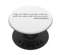 Attic Greek - Protagoras Quote - Classical Philosophy PopSockets Adhesive PopGrip