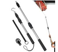 Attic Hatch Pull Rod, Attic Pull Down System Telescope Handle, Ladders Unlocking Tool Adjustable Staircase Puller for Truck Curtains