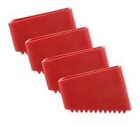 Attic Ladder Feet Covers 4Pcs Rubber Step Ladder Leg Caps Non Slip Werner Telescoping Step Extension Ladder Foot Pads Grips Security Bumpers Ladder Replacement Accessories (Red)