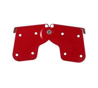 Attic Ladder Hinge 2Pcs Iron Ladder Hinge Replacement for Telescopic Folding Attic Step Ladder, Red, 6.21x3.54x1.38in