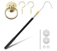 Attic Ladder Pull Down System Kit, Loft Ladder Pole with Hook, 52-160cm Telescopic Loft Hatch Pole, Pull-Out Hook Accessories Kit Tools for Home Hotel Apartment Lofts