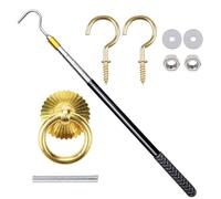Attic Ladder Pull Down System Kit,Loft Ladder Pole with Hook,Telescopic Loft Hatch Pole Pull-Out Hook Accessories Kit Tools