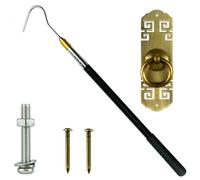 Attic Ladder Pull Down System Kit with 60 Inch Extension Hook Parts Replacement Attic Stair Pull Kit