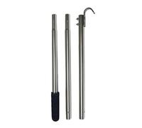 Attic Ladder Pull Down System - loft ladder pole with hook | roof ladder hook kit | Spliced Attic Pull Stick Pull Down Cord with Storage Hook | Attic Ladder Pull Cord, Garage Door Pull Hook for Home