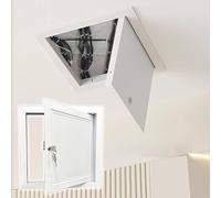 Attic Loft Ceiling Hatch Lock White, 10 12 14 16 18 20 22 24 26 28 30 In Plumbing Access Panel, Drywall Inspection Hatch Electrical Panel Cover(15x28in(381x711mm))