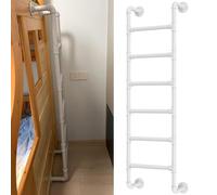 Attic Loft Ladder, Wall Mounted Emergency Ladder, Universal Climbing Ladder for Home and Apartments, Iron Round Tube Design