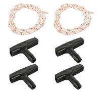 Attic Pull Down Cord, Recoil Starter Rope with Pull Start Handle Emergency Garage Door Starter Rope Kit for Easy Operation and Installation for Various Occasions