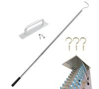 Attic Pull System Hook Set - Pull Down Ladder Parts | Ladder Safety System | Efficient Labor Saving Ladder Pull System Kit | Portable Ladder Accessories For Home Improvement
