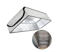 Attic Stair Insulation Cover for Loft Access Doors - 138 x 64 x 28 cm Reflective Aluminum & Bubble Foam Draft Stopper, Thermal Barrier