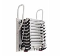 Attic Staircase Folding Ladder Pull Down Attic Ladder Wall Mounted Loft Ladder for Decor House Telescoping Ladder Lightweight Attic Stairs(3.3-3.5m)
