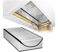 Attic Stairs Insulation Cover, 25" x 54" x 11" Attic Ladder Insulation Cover Fire Proof Attic Insulation Tent with Zippers