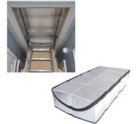 Attic Stairs Insulation Cover 25"x54"x11", Attic Door Insulation Cover, R-Value 15.5 Attic Hatch Insulation, Class A Fireproof Attic Tent Ladder Insulation Cover Kit