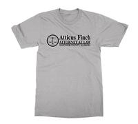 Atticus Finch Attorney at Law T-Shirt (Grey, XL)