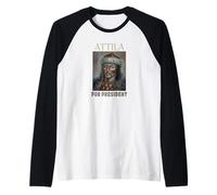 Attila huno President Humor Funny inory Gift Warrior Raglan Baseball Tee