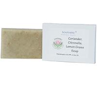 ATTIS Coriander, Citronella & Lemon Grass Natural Handmade Soap | 100g | Vegan | with Shea Butter, Aloe Vera gel and Citronella & Lemongrass Essential Oils