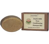 ATTIS Handmade Goat's Milk and Rose Conditioning Shampoo Bar | with Rose Geranium Essential Oil | Silk | Aloe Vera | Sulfate Free | For Men & Women