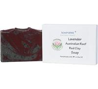 ATTIS Lavender Clay Natural Handmade Soap (1pc) | Dead Sea Mud Clay | Australian Reef Red Clay | Lavender Essential Oil | Cocoa Butter | Aloe Vera | Nourishing | Cleansing