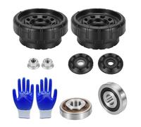 Attisfiera Front Left Right Top Strut Mount and Bearing Kit 54320-00QAB Fix Clunking Noise Stiff Steering Replace Top Mounts Bearings for Trafic mk2 mk3, Vivaro A/B NV300 X82 Primastar X83 X82 Talento