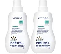 ATTITUDE 2-in-1 Laundry Detergent & Fabric Softener, Plant- & Mineral-Based, HE Compatible, Vegan, Made in Canada, Mountain Essentials Scent, 35 Loads, 1.05 Liters (Pack of 2)