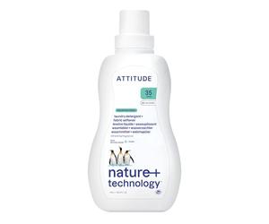 ATTITUDE 2-in-1 Laundry Detergent & Fabric Softener, Plant- & Mineral-Based, HE Compatible, Vegan, Made in Canada, Mountain Essentials Scent, 35 Loads, 1.05 Liters