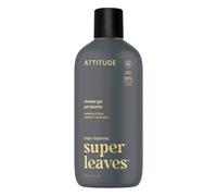 ATTITUDE Shower Gel Body Wash for Men, 98% Natural Origin Ingredients, Paraben & Phthalate Free, EWG Verified, Cleanses Without Drying, Amber & Citrus, 415 mL