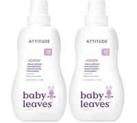 ATTITUDE Baby Fabric Softener Liquid, EWG Verified, Safe for Baby Clothes, Infant and Newborn, Vegan and Naturally Derived Washing Soap, HE Compatible, Sweet Lullaby, 40 Loads, 1.04 Liter (Pack of 2)