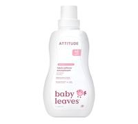 ATTITUDE Baby Fabric Softener Liquid, EWG Verified, Safe for Baby Clothes, Infant and Newborn, Vegan and Naturally Derived Washing Soap, HE Compatible, Unscented, 40 Loads, 1.04 Liter