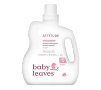 ATTITUDE Baby Laundry Detergent Liquid, EWG Verified, Safe for Baby Clothes, Infant and Newborn, Vegan and Naturally Derived Washing Soap, HE Compatible, Unscented, 80 Loads, 2 Liters