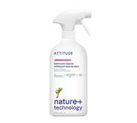 ATTITUDE Bathroom Cleaner Spray, EWG Verified, Plant-Based & Vegan, Safe for Bathroom Surfaces, Tiles, Tubs, Shower Walls, and Grout, Unscented, 800 mL
