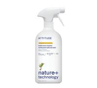 ATTITUDE Bathroom Cleaner Spray, EWG Verified, Plant-Based & Vegan, Safe for Bathroom Surfaces, Tiles, Tubs, Shower Walls, and Grout, Citrus Zest Scent, 800 mL