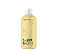 ATTITUDE Body Wash, EWG Verified Shower Gel, Dermatologically Tested, Plant and Mineral-Based, Vegan Personal Care Products, Lemon Leaves, 473 mL