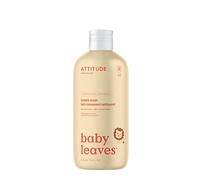 ATTITUDE Bubble Bath and Body Wash for Baby, EWG Verified, Dermatologically Tested, Plant- and Mineral-Based Ingredients, Vegan, Pear Nectar, 473 mL