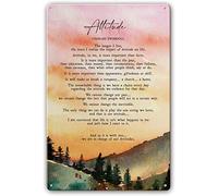 Attitude by Charles Swindoll Quotes Poster Metal Tin Sign Wall Decor Painting Art Pictures Decorations for Bedroom Vertical Artwork Prints Photo Metal Plaque 6x8 Inch