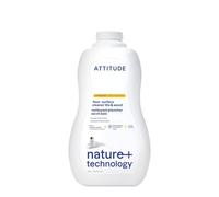 ATTITUDE Floor Cleaner, EWG Verified, Citrus Zest, 1.04 L | Streak-Free on Tile Wood Laminate & Vinyl, No Sticky Residue, Dilute or Use Straight, 97% Naturally Derived, Mopping Solution