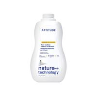 ATTITUDE Floor Cleaner, EWG Verified, Streak-Free, Vegan & Plant-Based for Tile, Wood & Laminate Floors, Citrus Zest Scent, 1.04 Liters