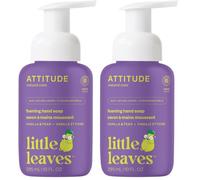 ATTITUDE Foaming Hand Soap for Kids, EWG Verified, Dermatologically Tested, Plant- and Mineral-Based Ingredients, Vegan, Vanilla and Pear, 295 mL (Pack of 2)