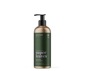 ATTITUDE Hand Soap, EWG Verified, Plant and Mineral-Based Ingredients, Vegan Personal Care Products, Refillable Aluminum Bottle, Peppermint and Sweet Orange, 473 ml
