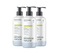 ATTITUDE Hand Soap for Sensitive Skin Enriched with Oat, EWG Verified, Dermatologically Tested, Vegan, Extra Gentle, Unscented, 473 mL (Pack of 3)