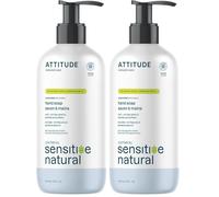 ATTITUDE Hand Soap for Sensitive Skin with Oat, EWG Verified, Dermatologically Tested, Vegan, Extra Gentle, Unscented, 473 mL (Pack of 2)