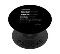 Attitude is a Choice Motivational Quote Roy T. Bennett PopSockets Adhesive PopGrip