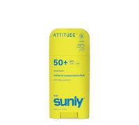 ATTITUDE Kids Mineral Sunscreen Stick SPF 50, Broad Spectrum Zinc Oxide, EWG Verified, Non-Nano, Mess-Free Stick for Face & Body, Lightweight Non-Greasy, Vegan, Unscented, 60 grams